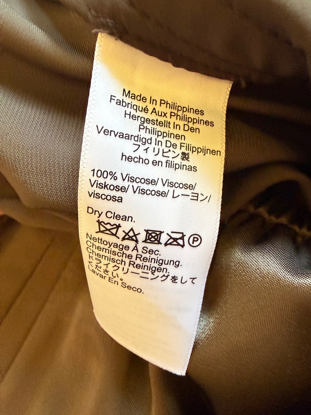 JCrew Cosmo pant in luster charmeuse in Smoky Wood brown - size small - CN714 - Picture 10 of 11
